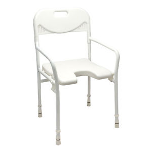 Shower chair with armrests and backrest 10210