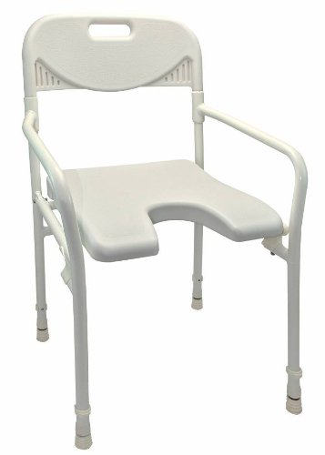 Shower chair with armrests and backrest, foldable 10220