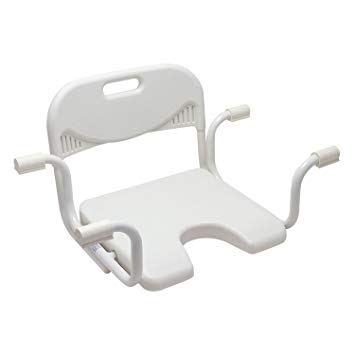 Bath seat with backrest and hygiene opening 11250