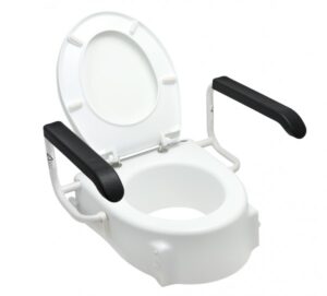 Potty lift with armrests