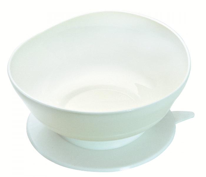 Soup bowl with suction cup