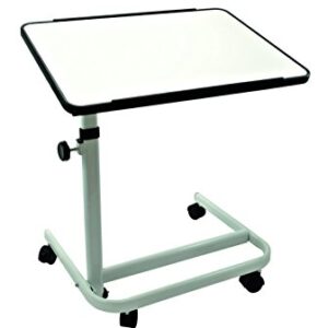 The bedtable is white