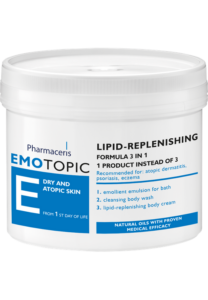 Pharmaceris E - lipid-restoring 3 in 1 product - bath emulsion, body wash cream and lipid-restoring body cream 500 ml