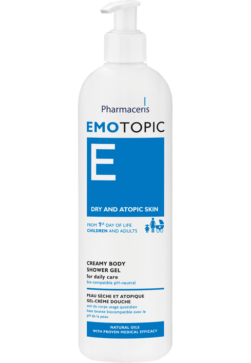 Pharmaceris E – биосовместимый кремообразный гель для стирки с нейтральным pH 400 мл