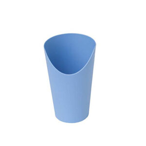 A cup with an incision