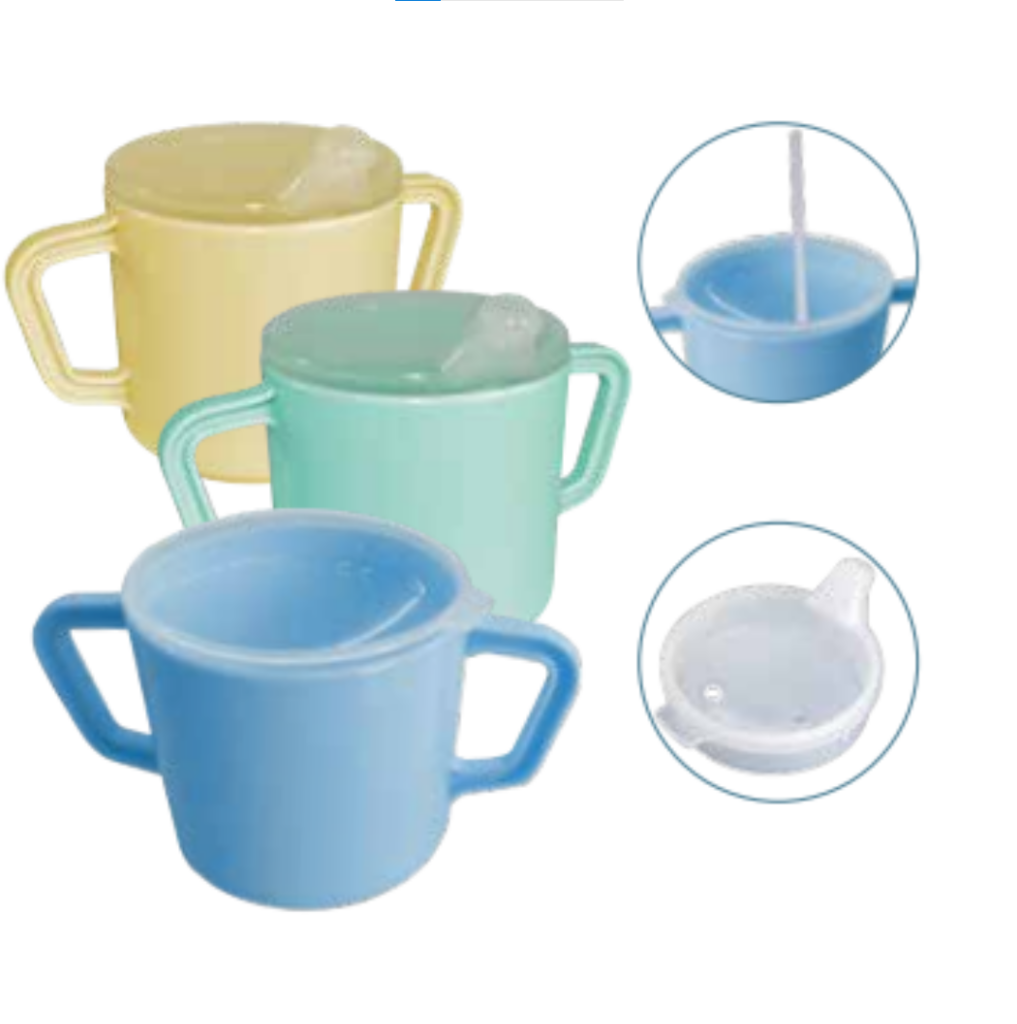 Drinking cup with two handles