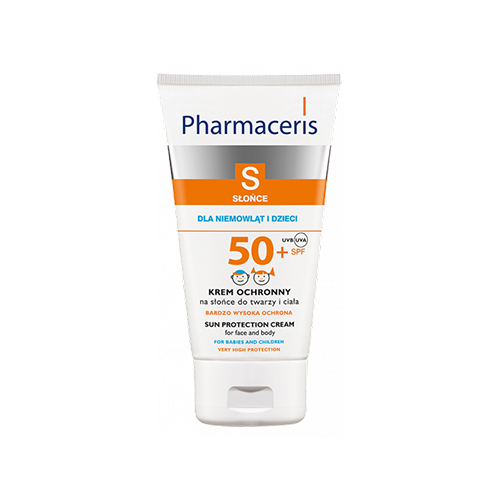 Pharmaceris S Водостойкий солнцезащитный крем для лица и тела SPF50+ для детей и младенцев 125 мл