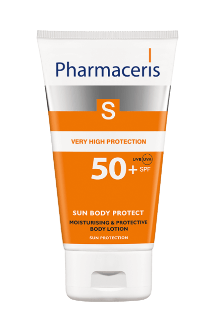 Pharmaceris S Veekindel niisutav ja kaitsev päikesekreem kehale SPF50+ 150 ml