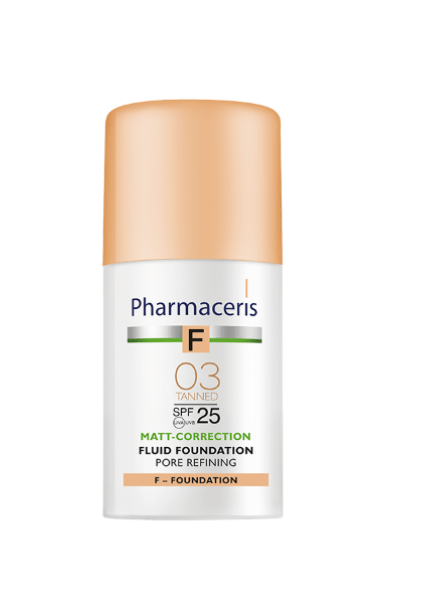 Pharmaceris F Mattifying pore-tightening foundation SPF25 tanned 03/ 30 ml