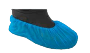 Blue plastic slippers