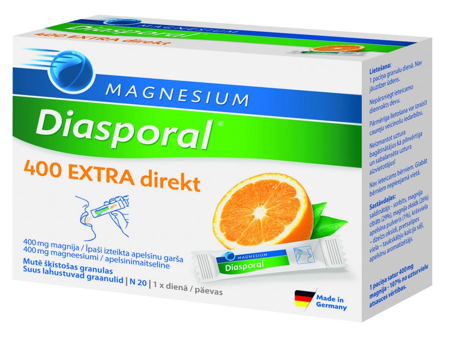 Magnesium-diasporal 400 Extra direkt graanulid N20