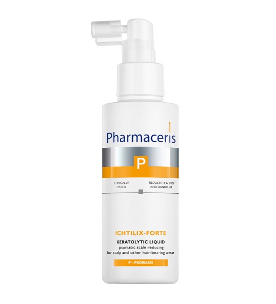 Pharmaceris P - Ichtilix-Forte keratolytic liquid for the treatment of psoriasis on the scalp and body