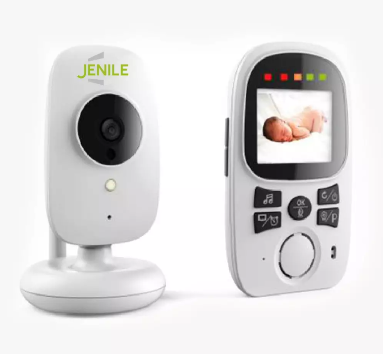Connected vibrating baby surveillance camera