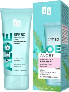 AA niisutav näokreem SPF50 Pink Aloe